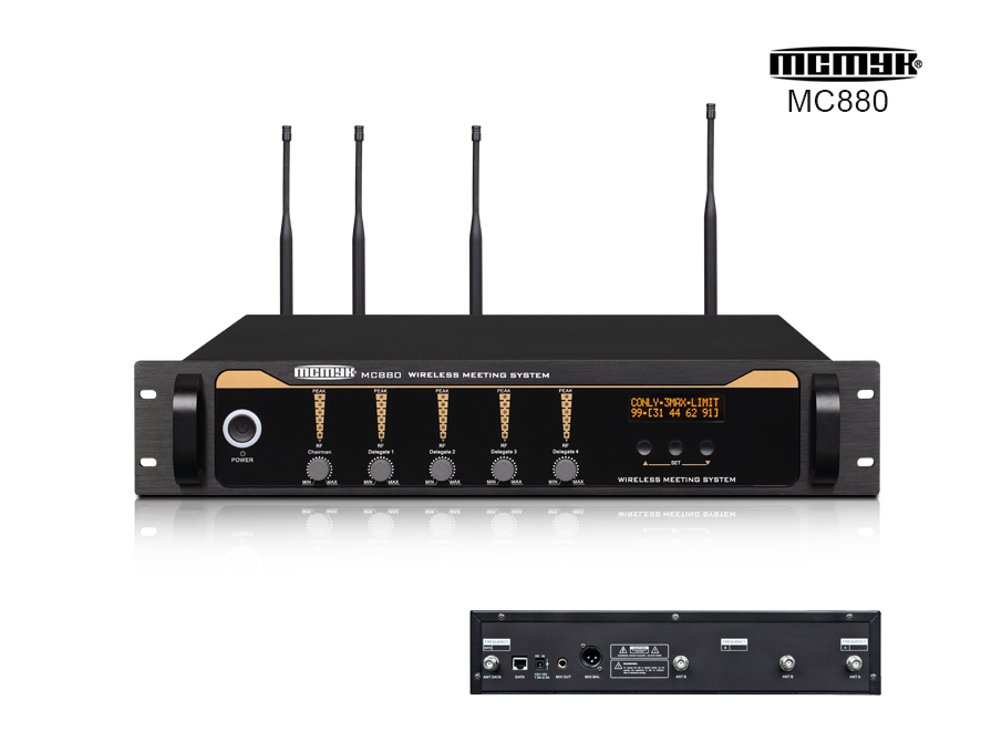 MC880 wireless digital conference system main unit MC880 wireless digital conference system main unit